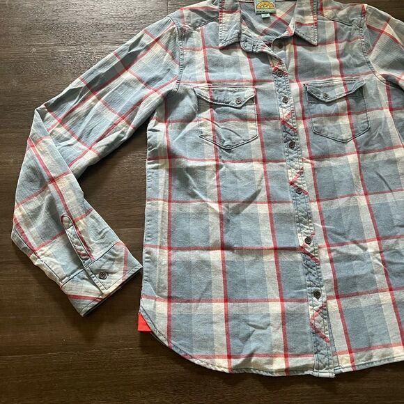 C&C California Blue Plaid Button Down Shirt - Picture 3 of 6